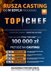 4. EDYCJA TOP CHEF – CASTING