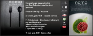 „Noma: My Perfect Storm” 22.04 w Kinie Bajka w Lublinie